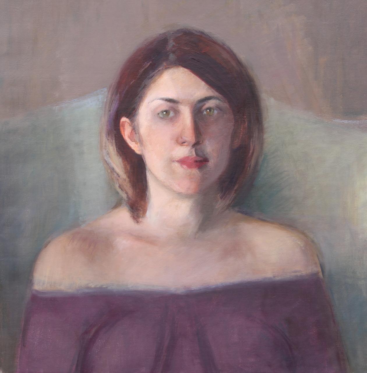 Portrait painting from life...painted over several sittings with the model. 