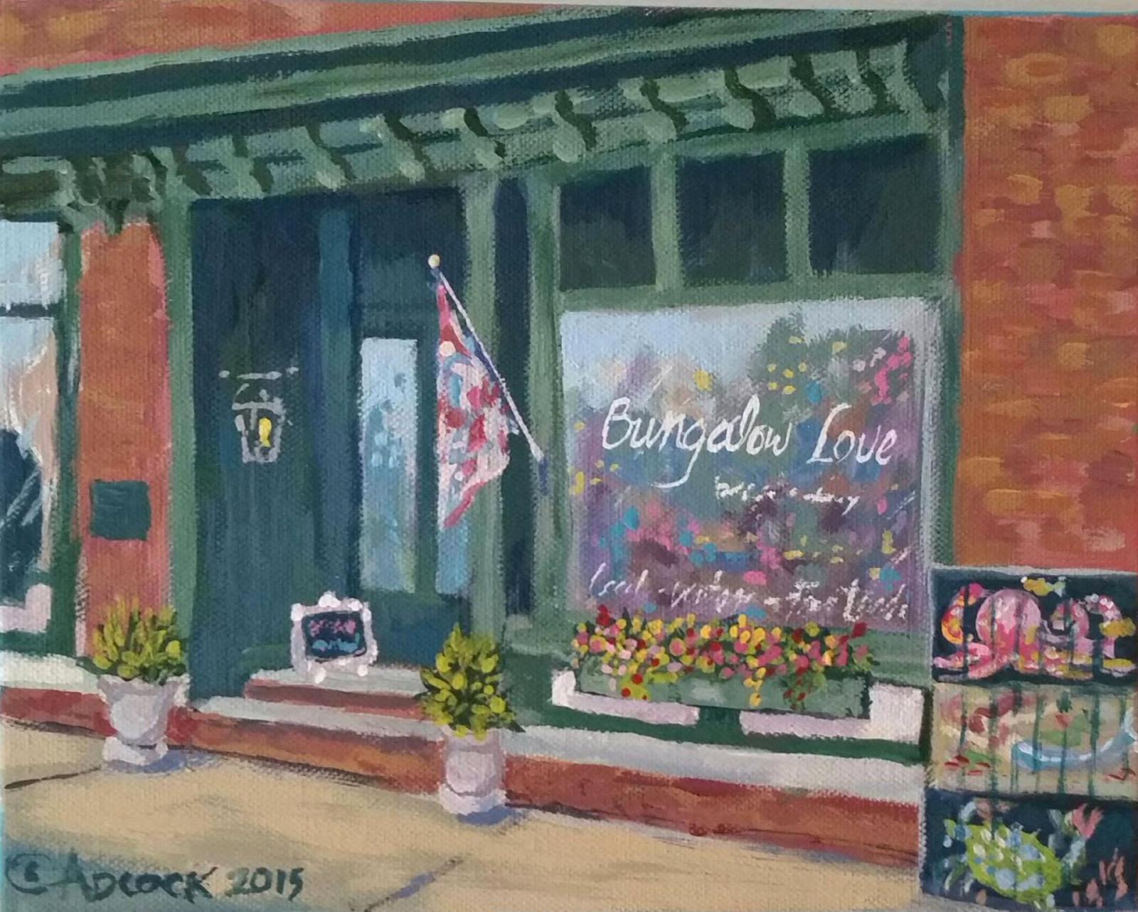 A painting of one of the quaint stores in historic Berlin, Maryland.