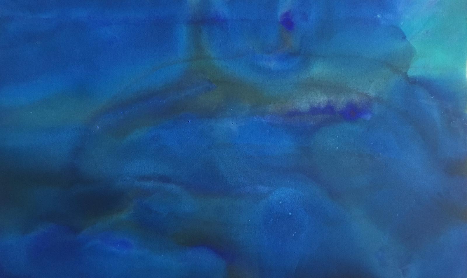 intuitive, abstract mixed media on canvas...exploring depth, flow and the sacred surrender of life