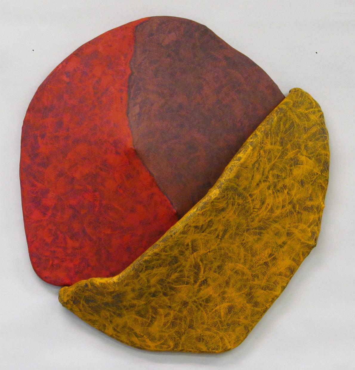 The Paintings exist somewhere between the illustrative and the sculptural, the representational and the abstract.