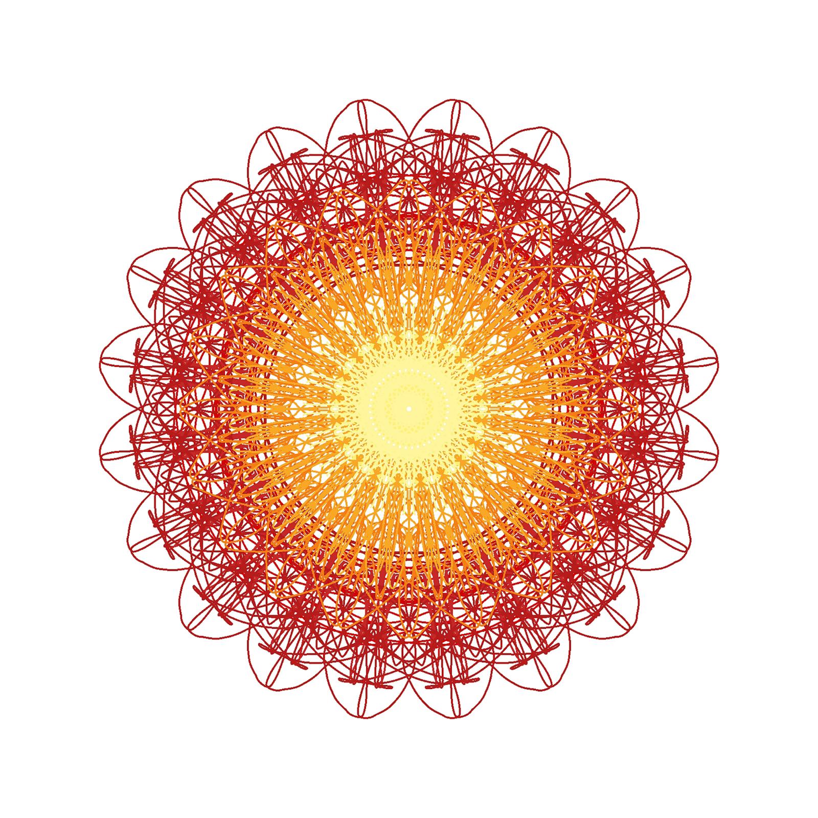 digital drawing in warm colors