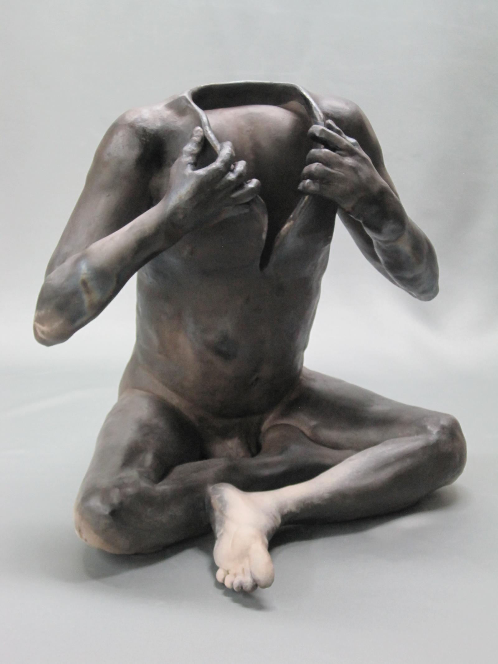 Pit-fired ceramic