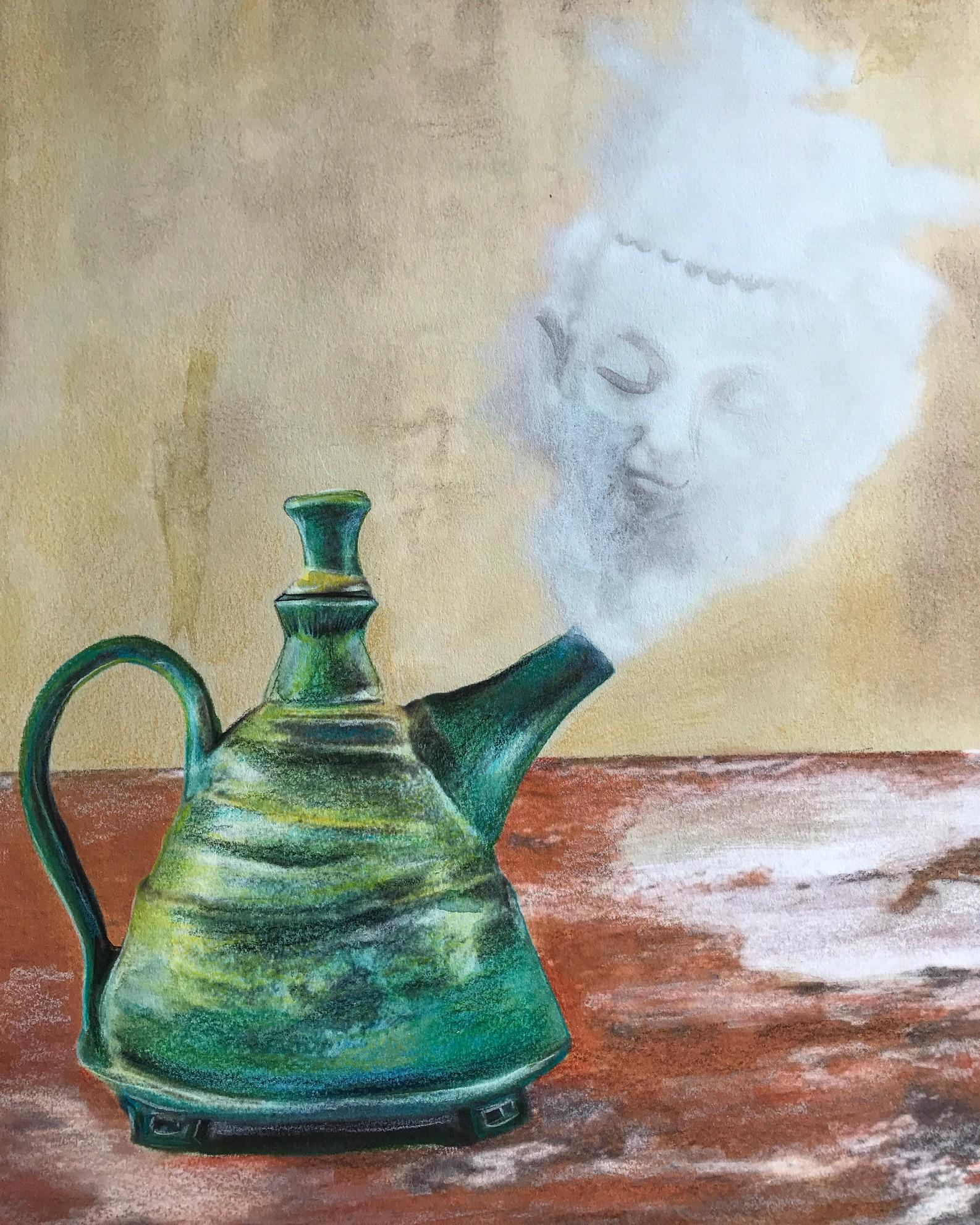 Colored pencil and acrylic on cold press