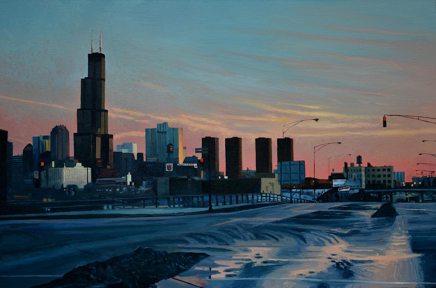 painting of Chicago