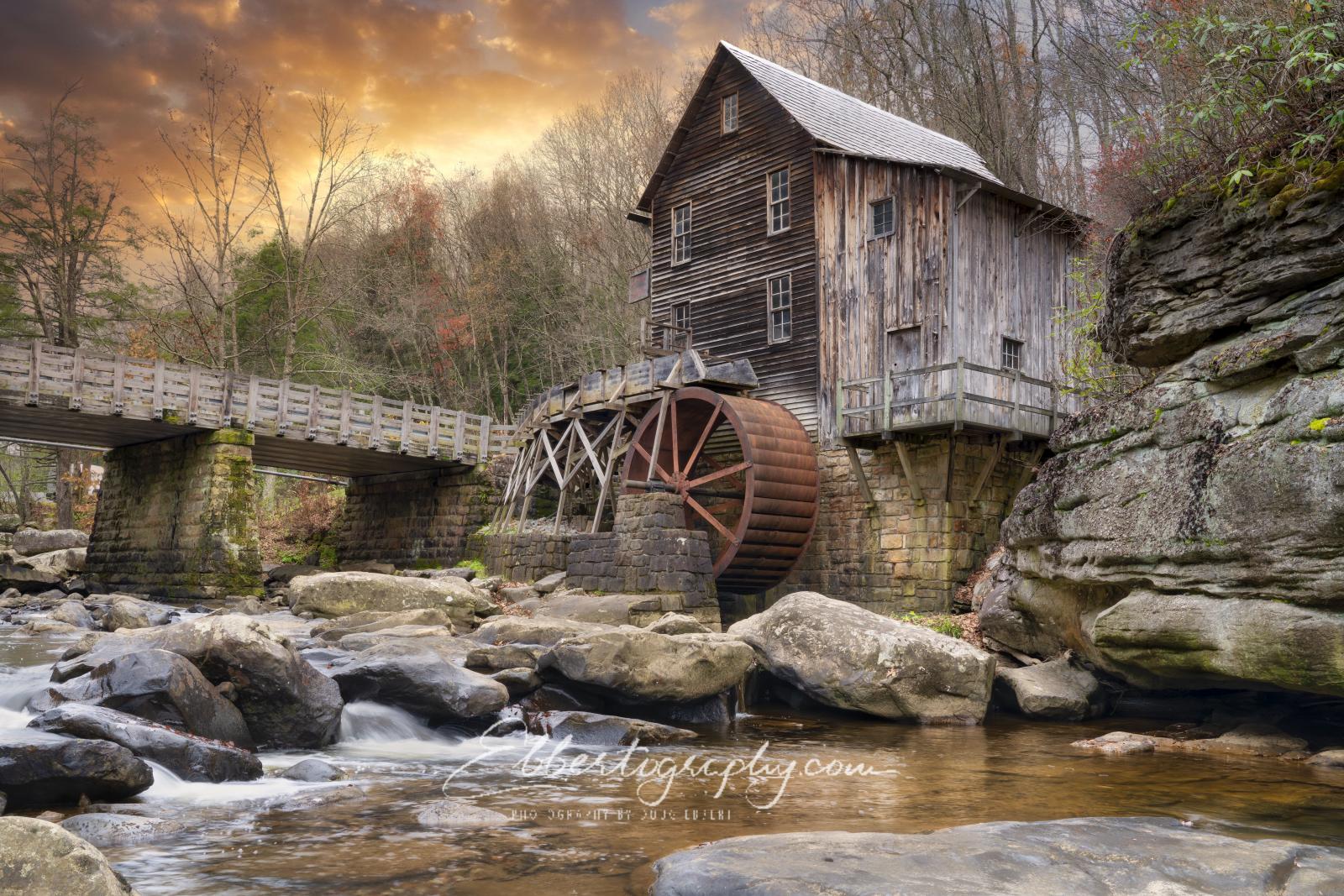 The Glade Creek Grist Mill at Babcock State Park, WV