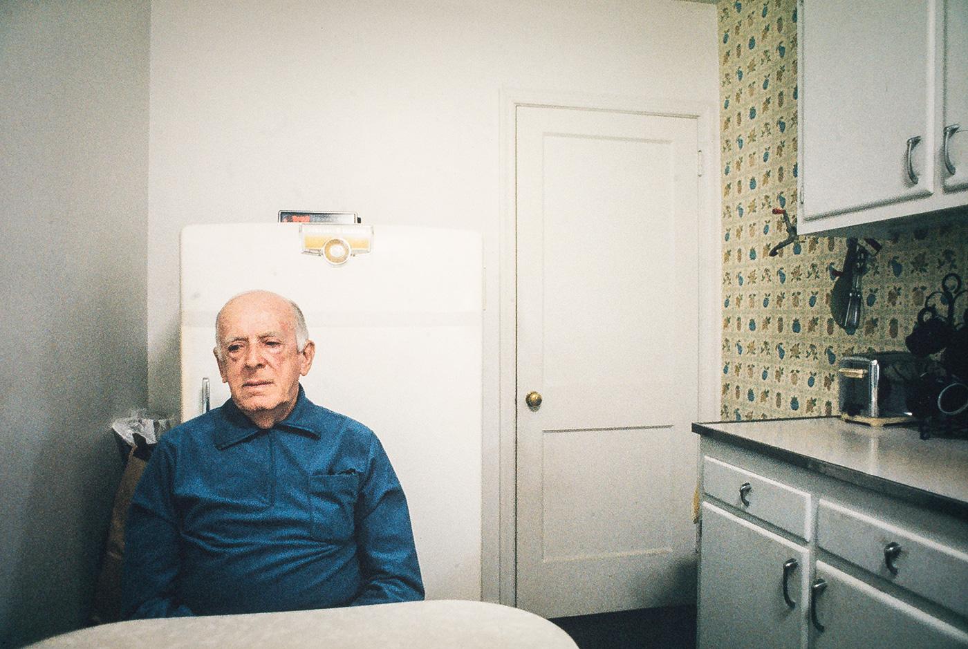 This is an image from the Known:Unknown series. He had lost his wife in the early '60s and much of his home was frozen in time from that point. I made portraits in a number of areas in his house, but the kitchen seemed to be one of the most important places in the home.