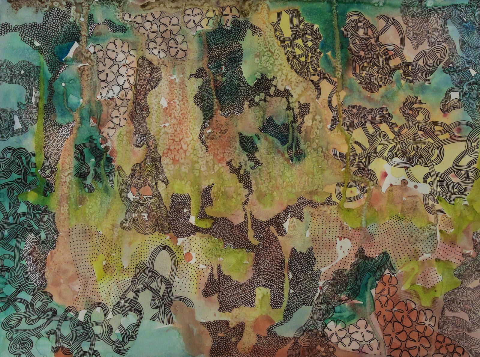 Acrylic Ink and WaterColor on Paper