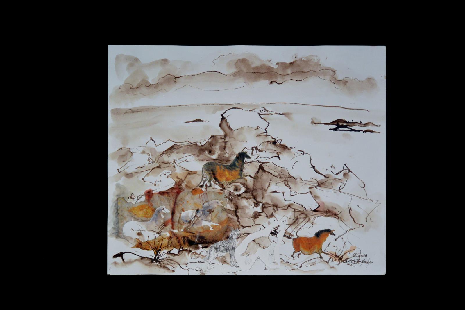collaborative art history and plein-air drawing