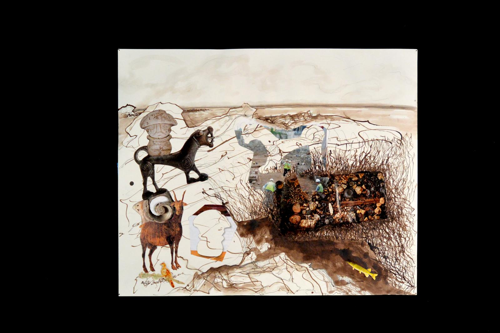 collaborative art history and plein-air drawing 