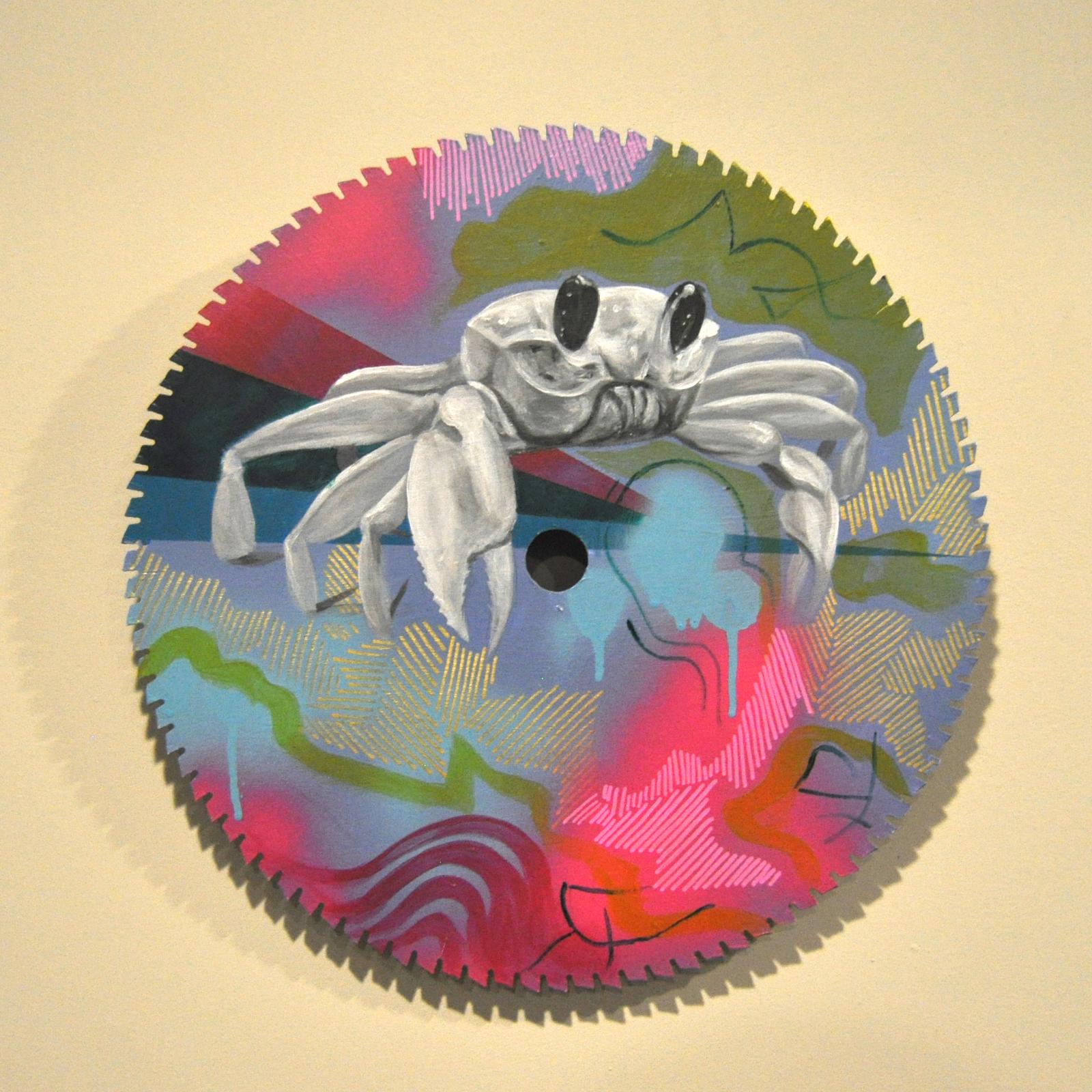 Painting on saw blade