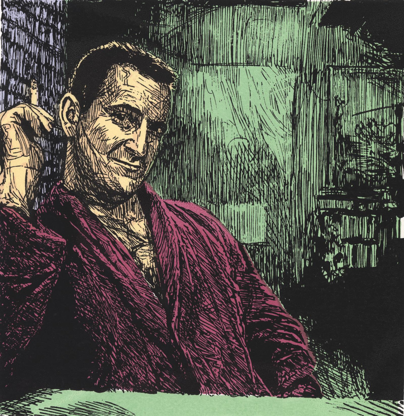Screenprint for a graphic memoir in progress