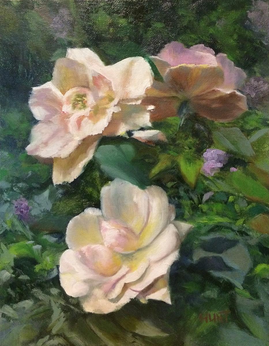 Original floral oil painting, "Heaven Scent" by artist Diane Hunt