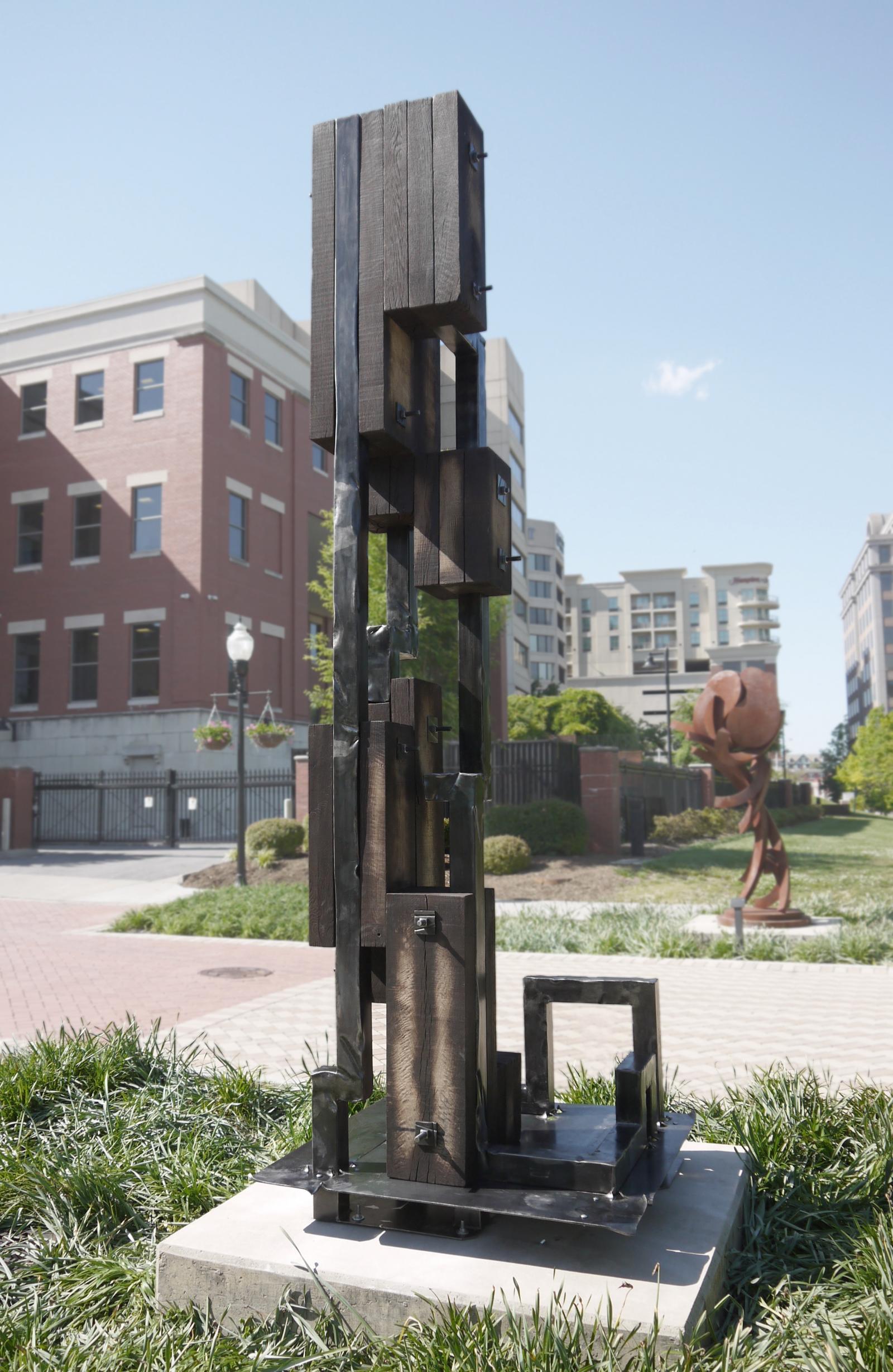This Sculpture illustrates one day movement of a man in a City. It shows his ups and downs in different sense and ways.

clutch, gas, shift, Ups, downs, smoke, crash .. cycle ... my day is a cicle .. I move throught the day and I always return where I started.

Clutch, gas, shift, up, down, crash, smoke .. cycle ... day is a cicle, life is a cicle ... everything is repeated ... you always return where you start but you never get back. The Sculpture illustrates one day's movement of a Man in a City, it shows his ups and downs in different sense and ways.