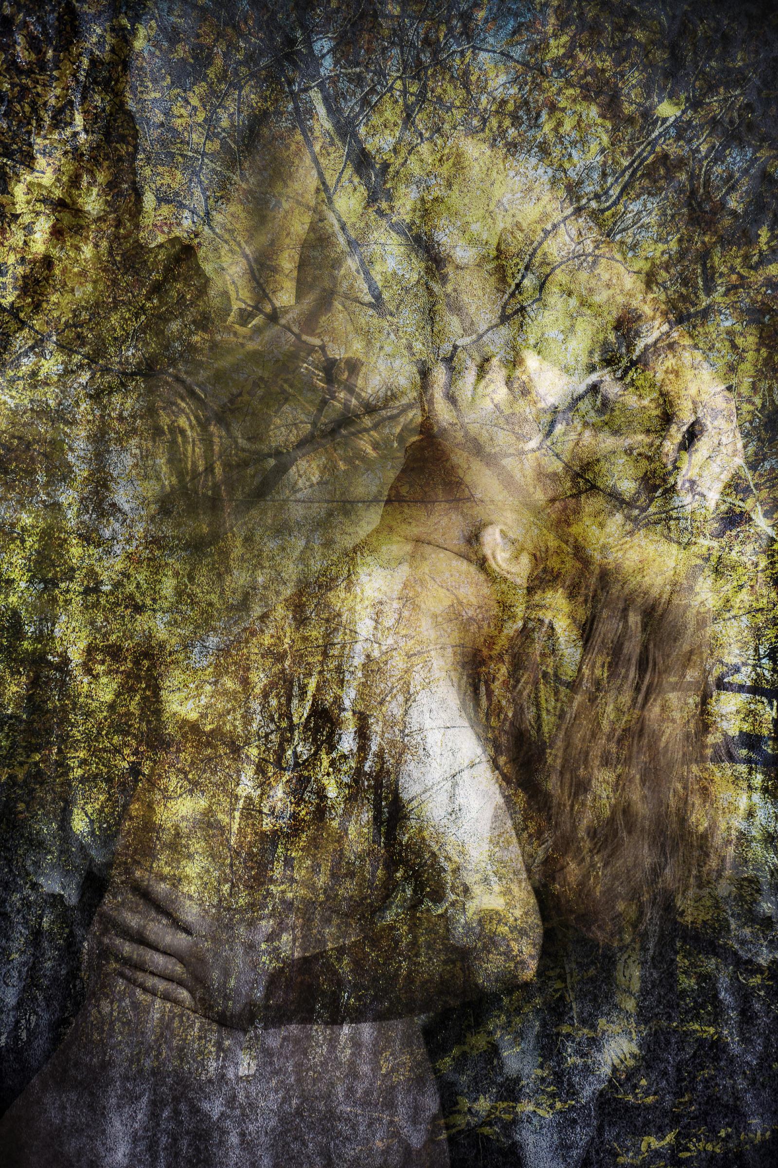 Part of series that was inspired by Autumns beauty, the power of water and a female figure, mother earth.