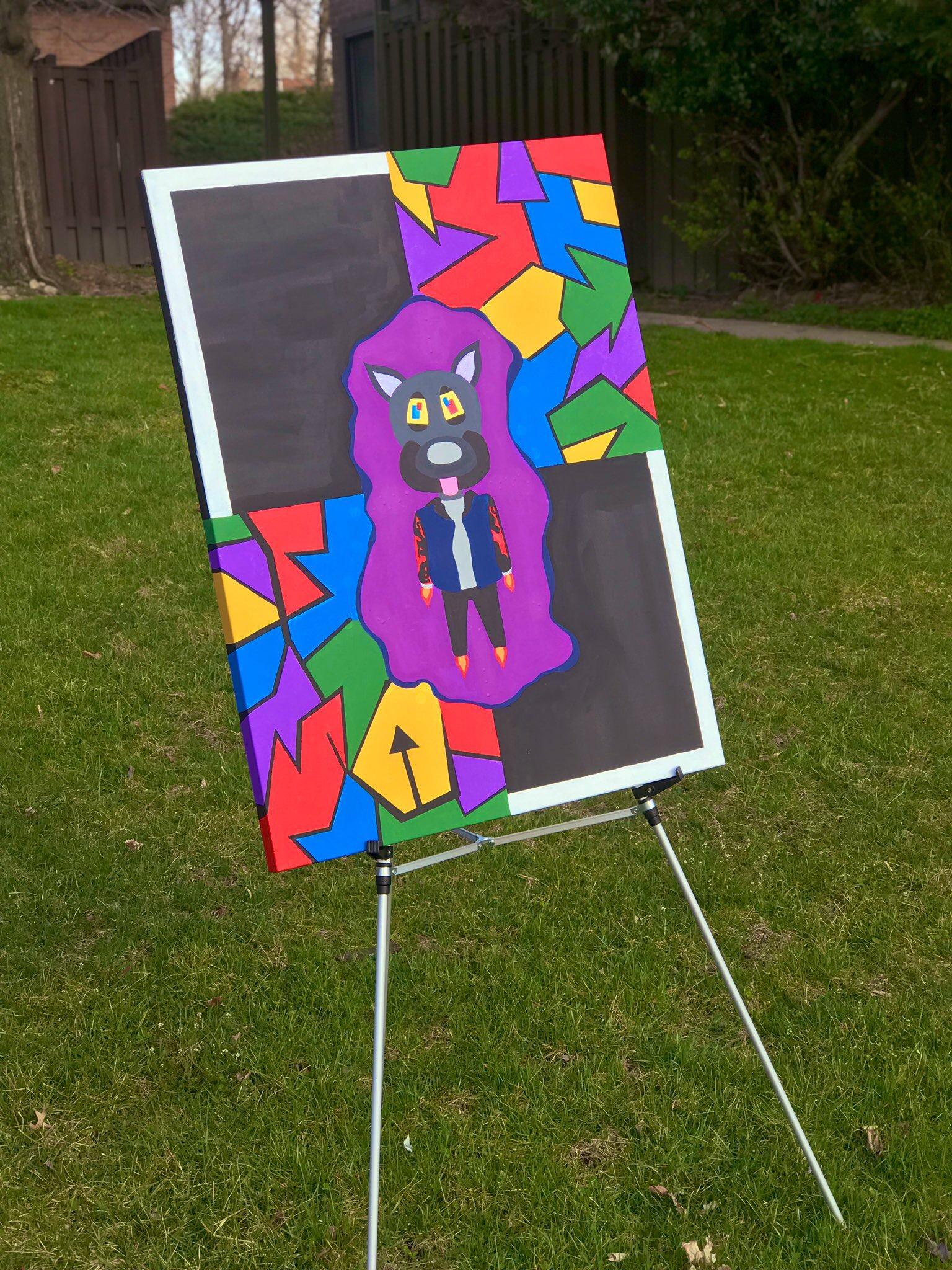Acrylic Painting of personalized cartoon character