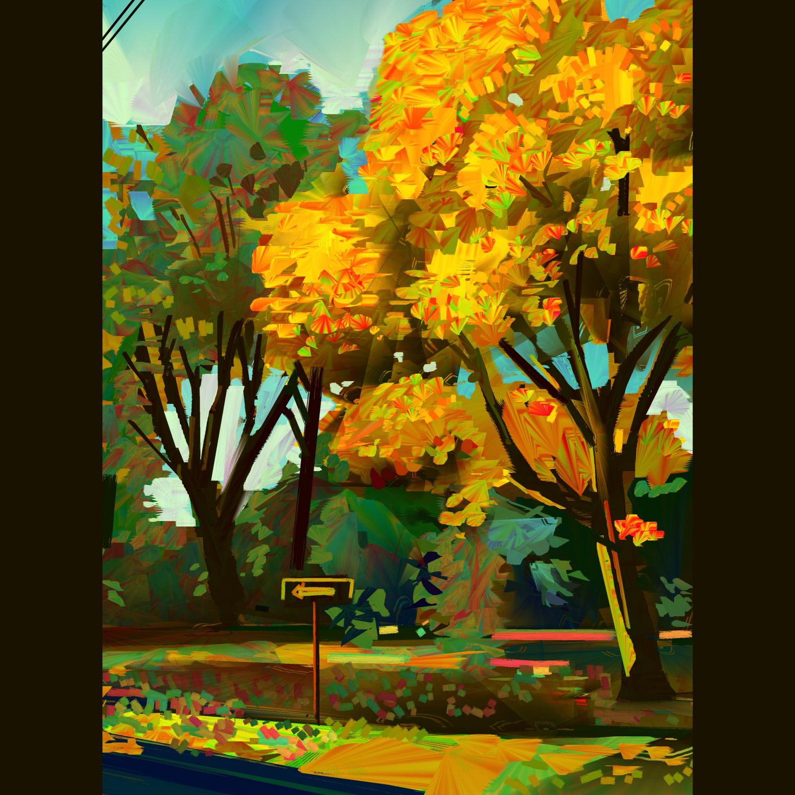 Maryland trees in autumn