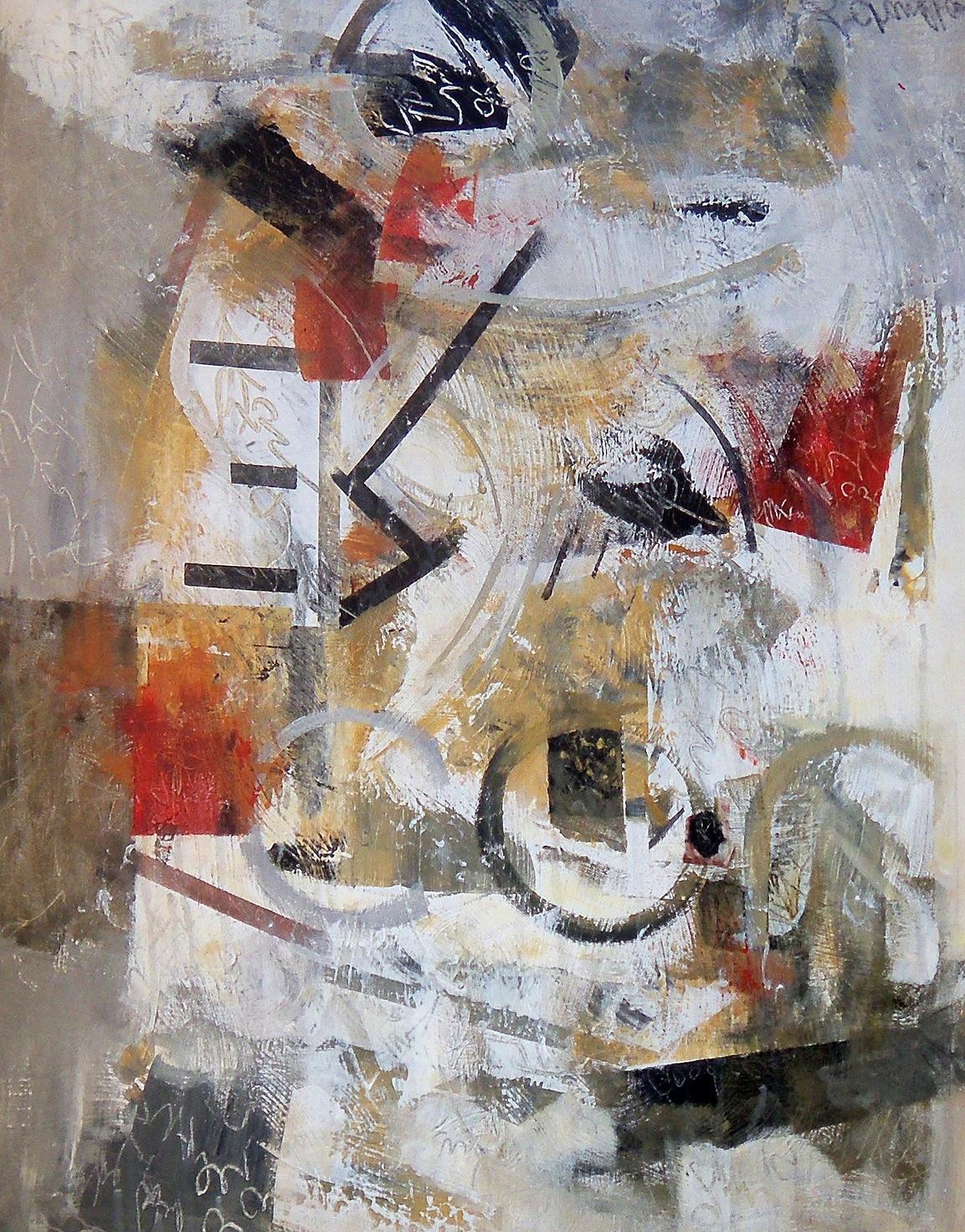 Abstract depiction of graffiti on a outdoor surface