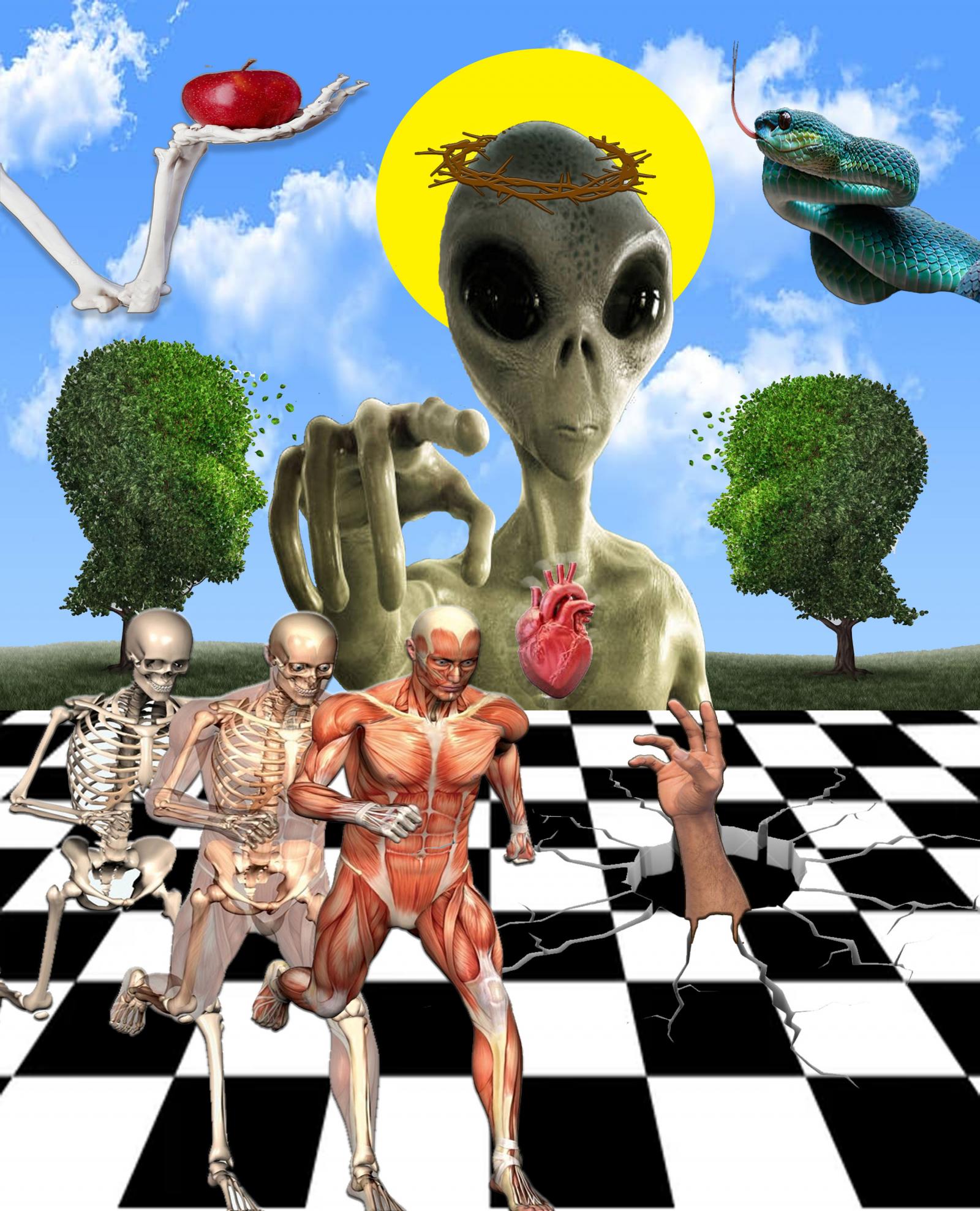 A visual representation of the beginning from collection 2, “A trip through the Subconscious mind”