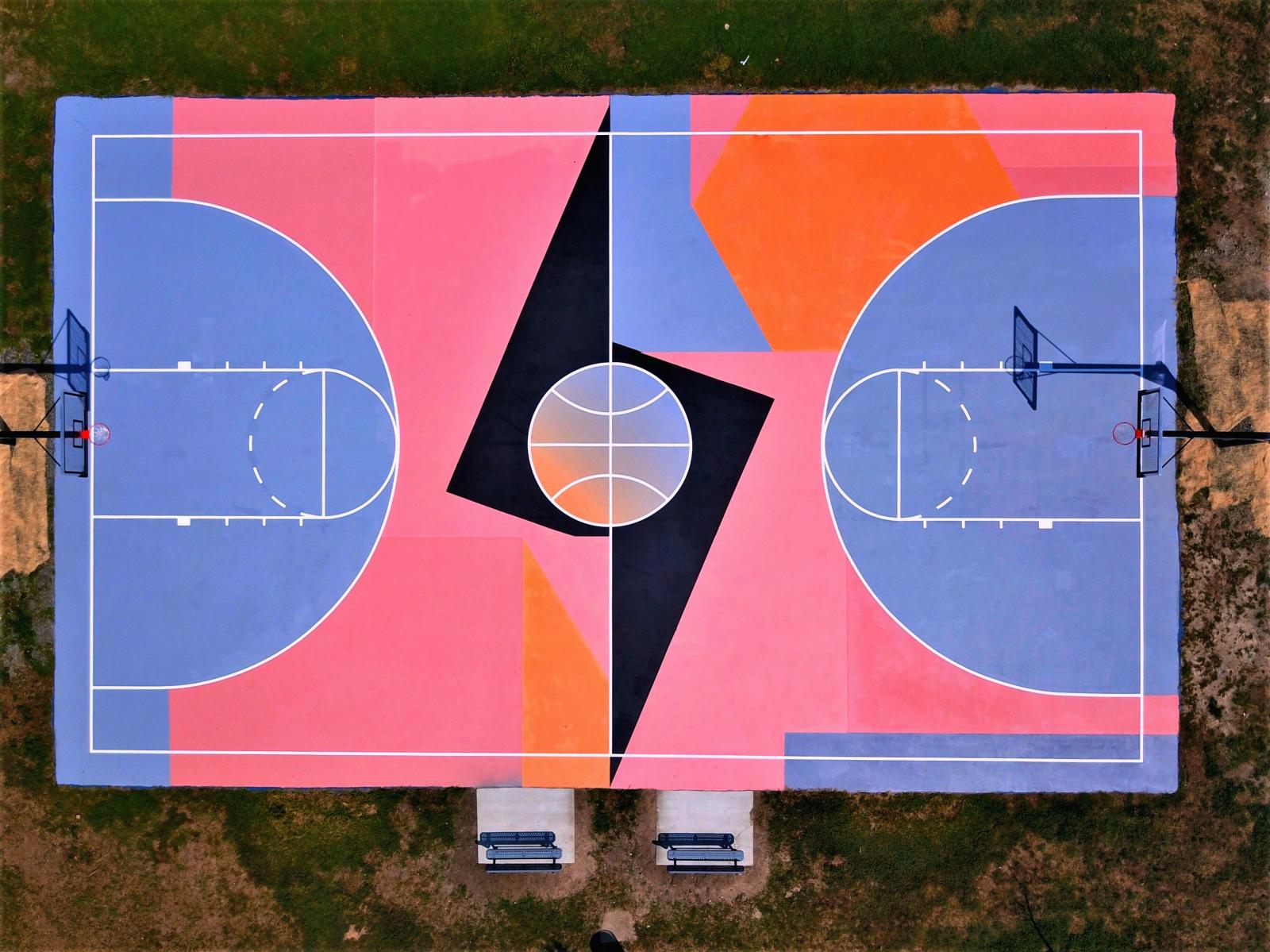 Outdoor mural for the Play in Color Project: playincolor.org