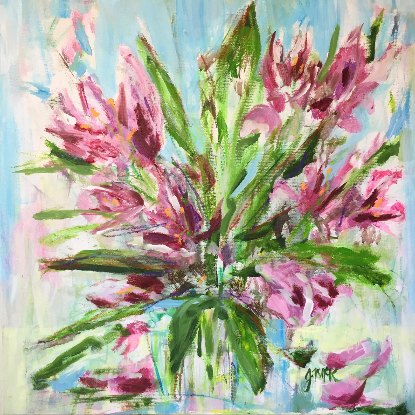 Mixed media painting on gallery wrapped canvas