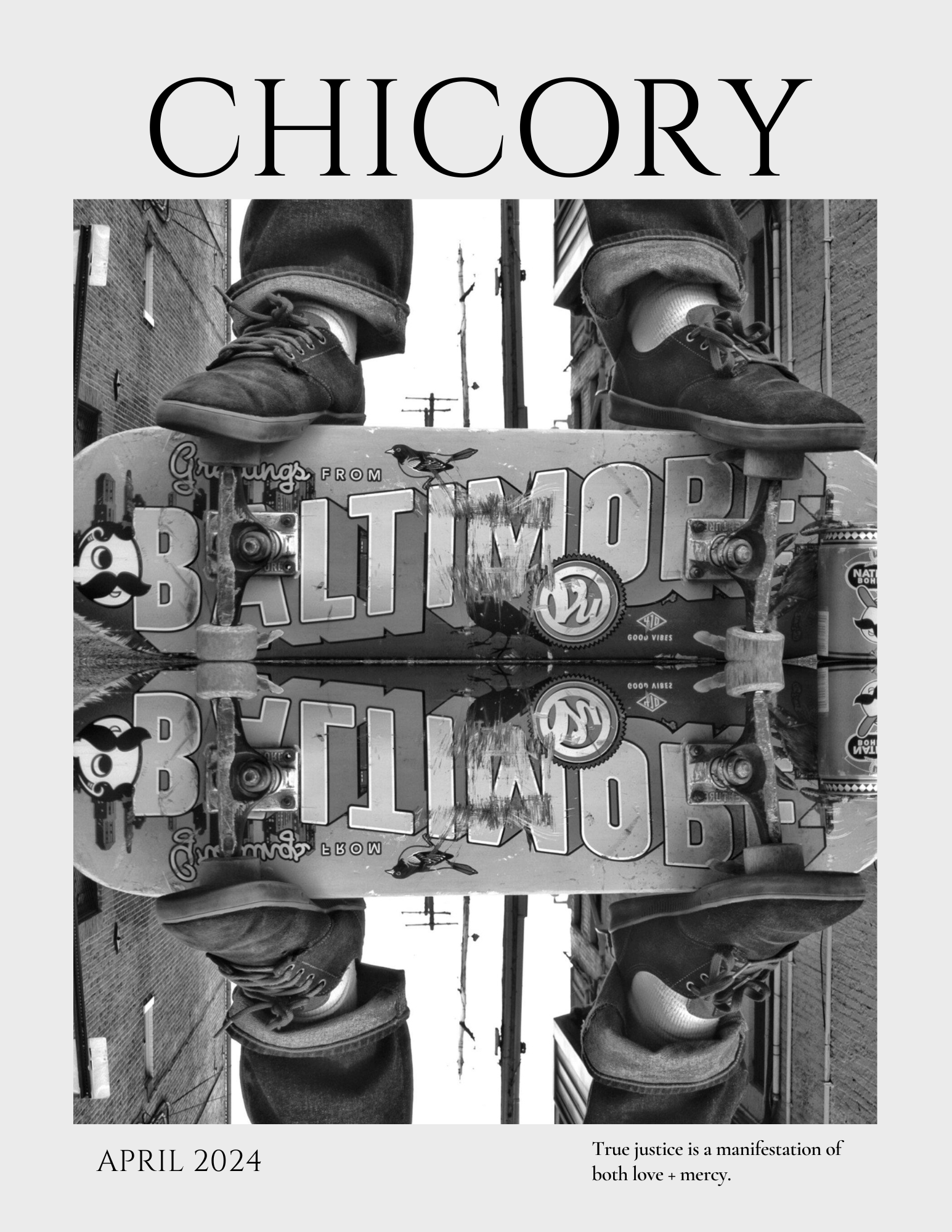 A special edition relaunch issue distributed at The Chicory Project and Chicory Magazine relaunch event held at the Enoch Pratt Free Library, Pennsylvania Avenue Branch, on April 13th, 2024.