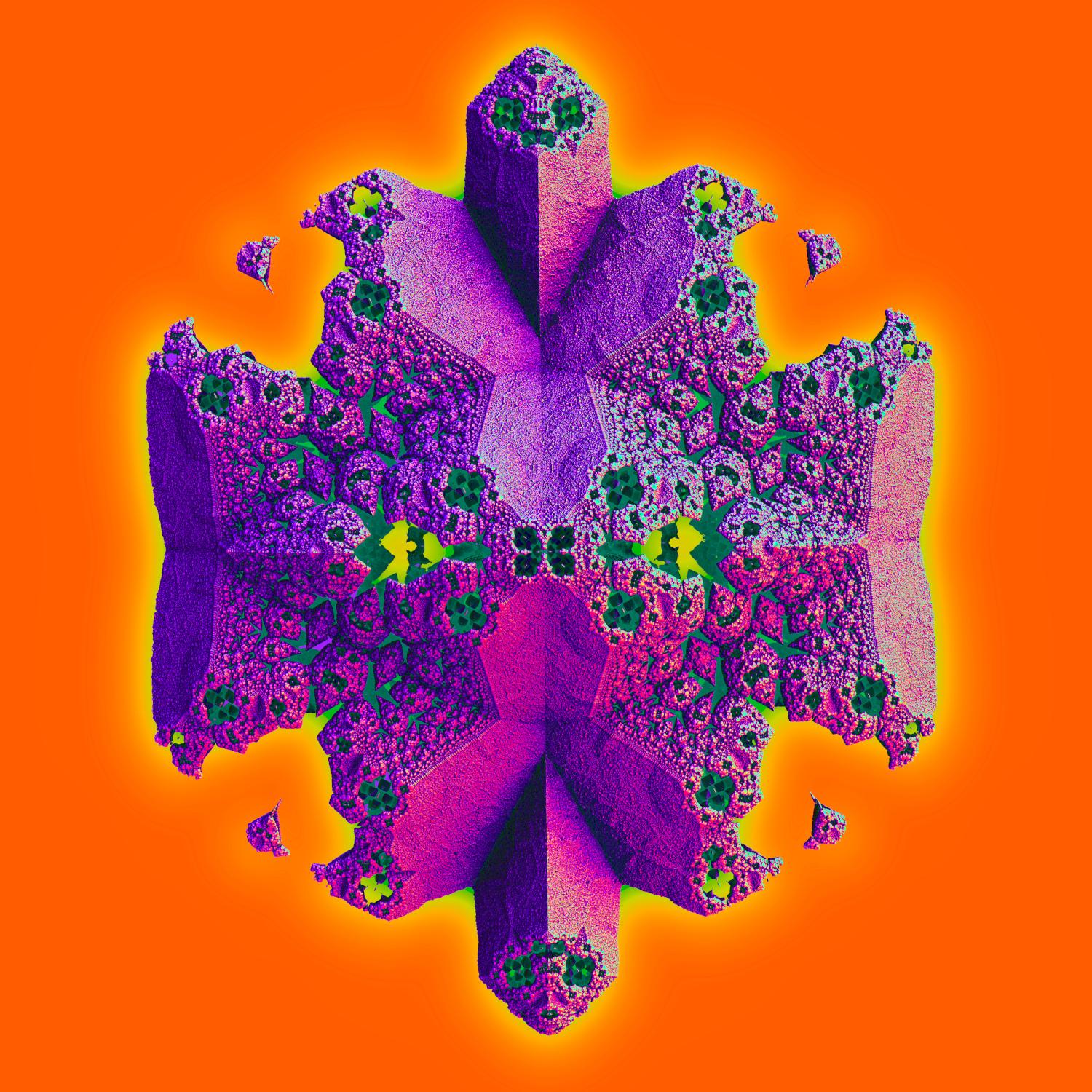 Immerse yourself in the mesmerizing realm of "Future Primitives," an extraordinary 3-dimensional fractal artwork collection that transcends the boundaries of conventional creativity. Each piece within this curated collection is a symphony of color vibrancy, pulsating with the dynamic energy of maximalism. The vivid hues dance across the canvas, creating a visual spectacle that captivates the senses. Yet, amidst the riot of colors, there exists a harmonious balance achieved through the deliberate juxtaposition of austere minimalist forms.
What makes "Future Primitives" truly groundbreaking is the innovative approach to its creation – every artwork is meticulously crafted using generative algorithms. This infusion of artificial intelligence breathes life into each piece, giving rise to a unique fusion of mathematical precision and artistic intuition. As you explore this collection, you will find yourself traversing a kaleidoscopic landscape where the boundaries between the organic and the digital blur, inviting you to contemplate the limitless possibilities of art in the age of technology. "Future Primitives" is not just a collection; it's a journey into the future of artistic expression.