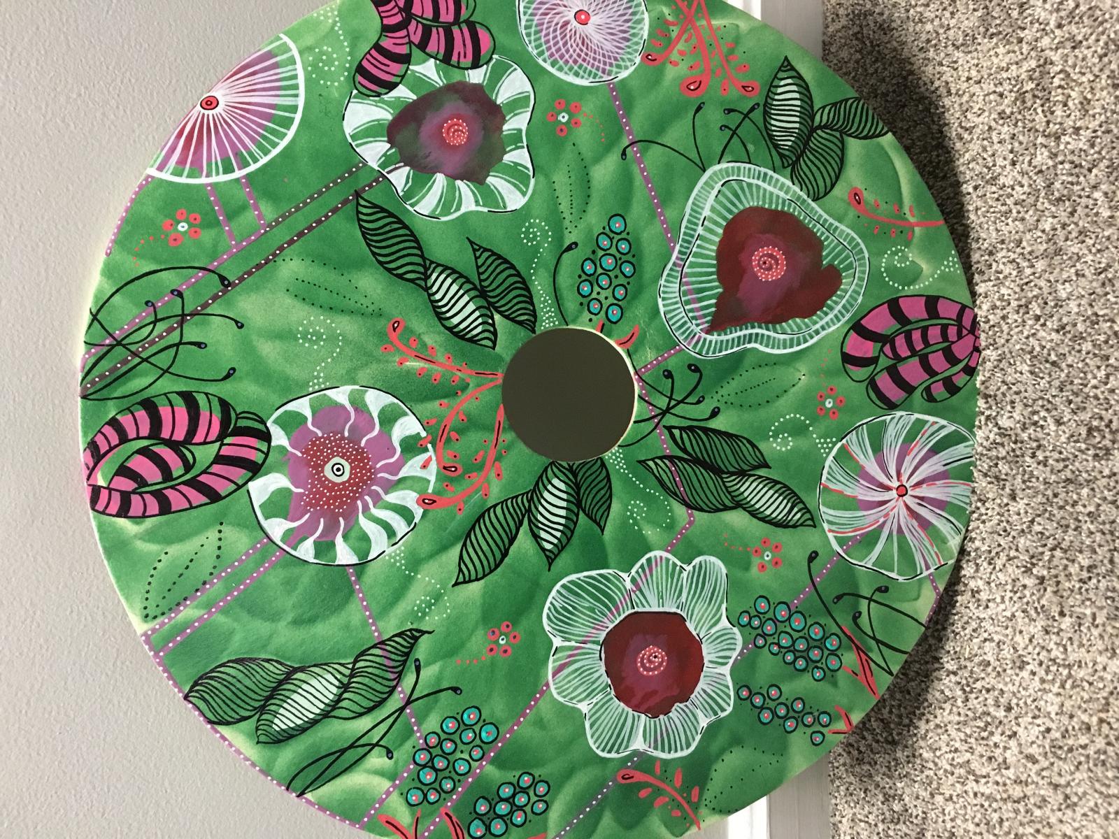 Mixed Media. Compressed chipboard, acrylic paint and paint pen