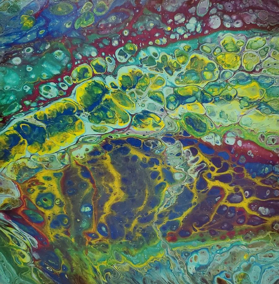 Acrylic Fluid Painting