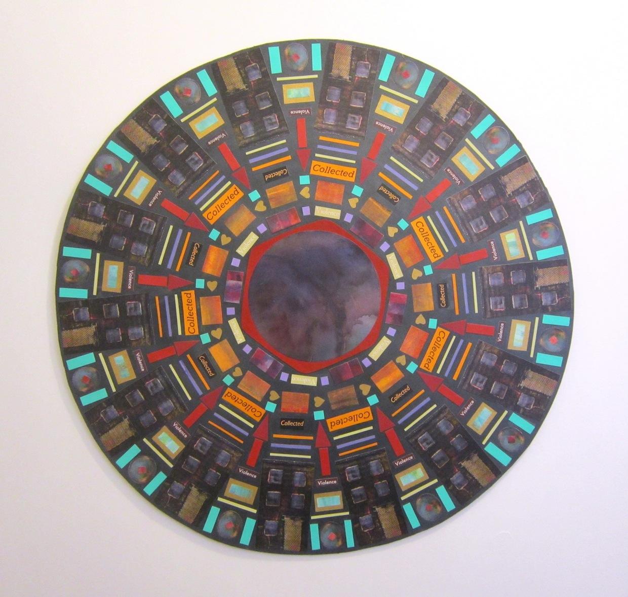 colorful paper/cardboard mandala