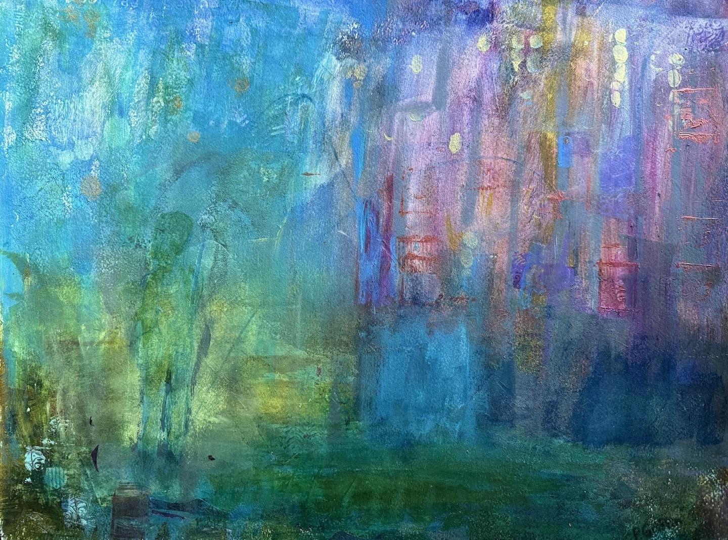 Image in abstract landscape