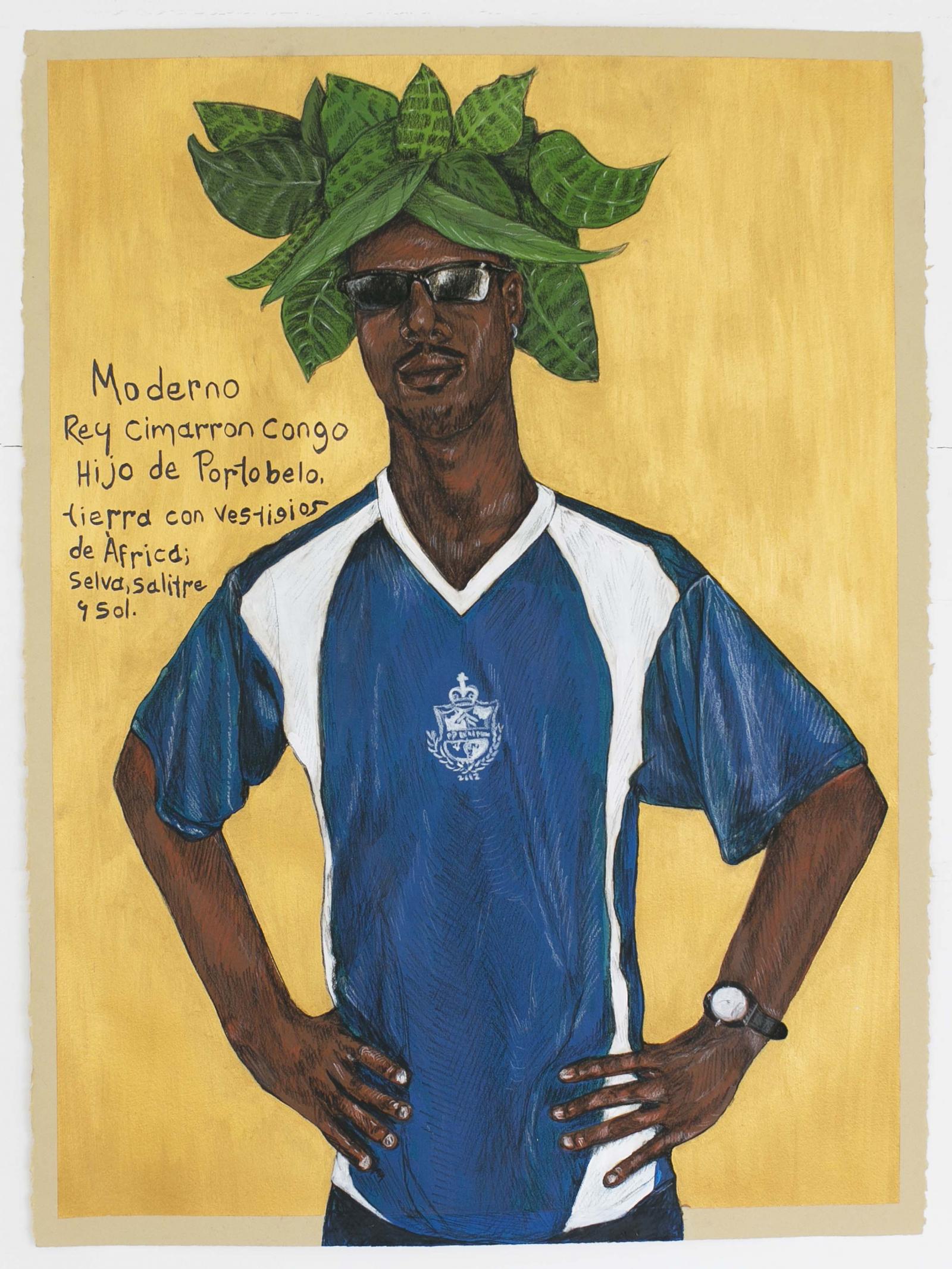 Portrait of Gustavo Esquina de la Espada, made in collaboration with Gustavo in Portobelo, Panama