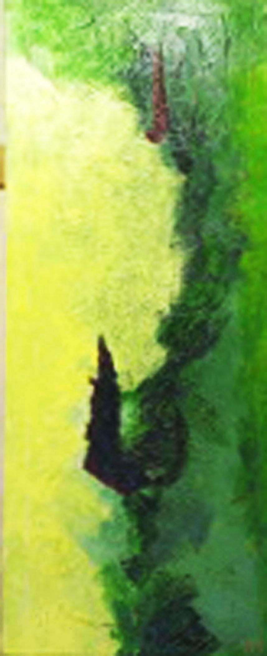 acrylic abstract painting on canvas