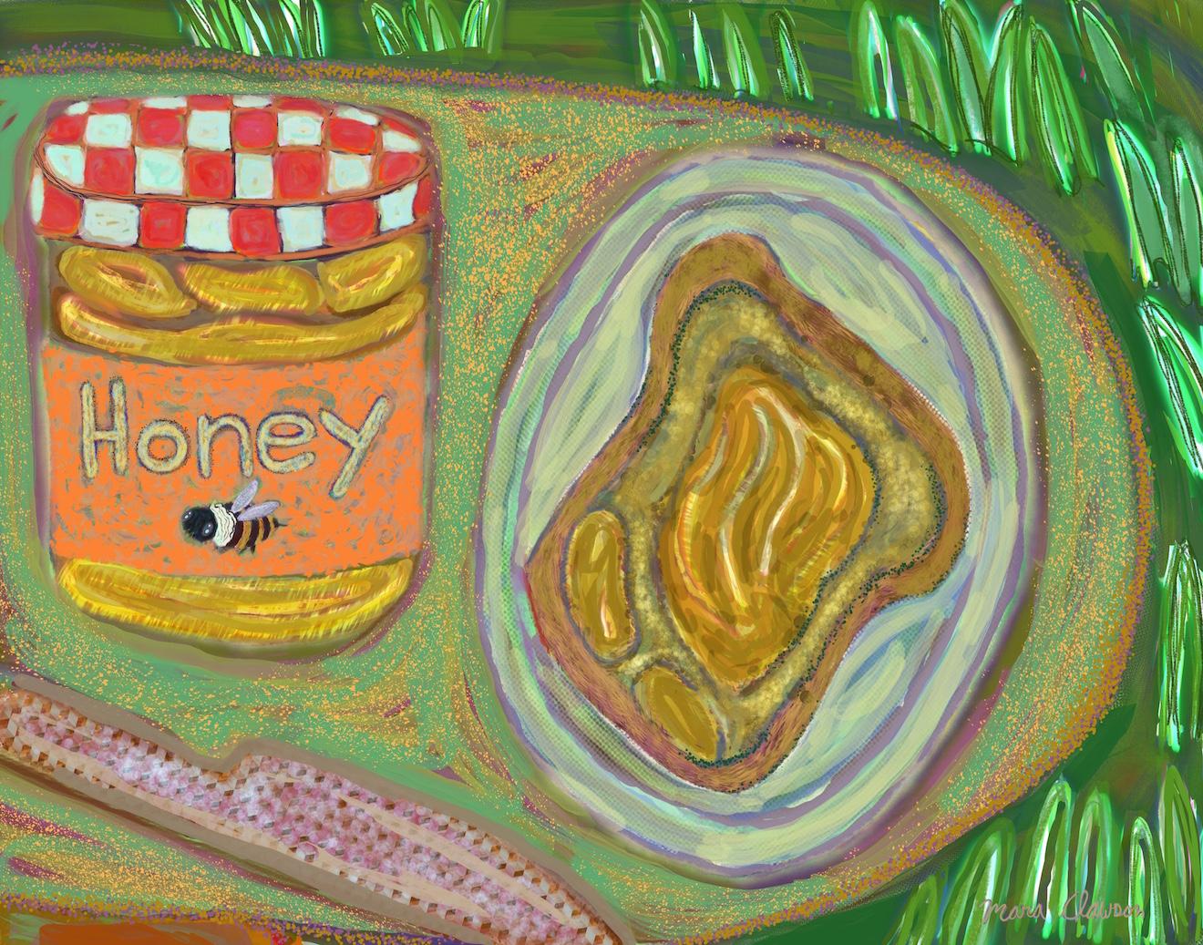 Digital painting printed on archival paper