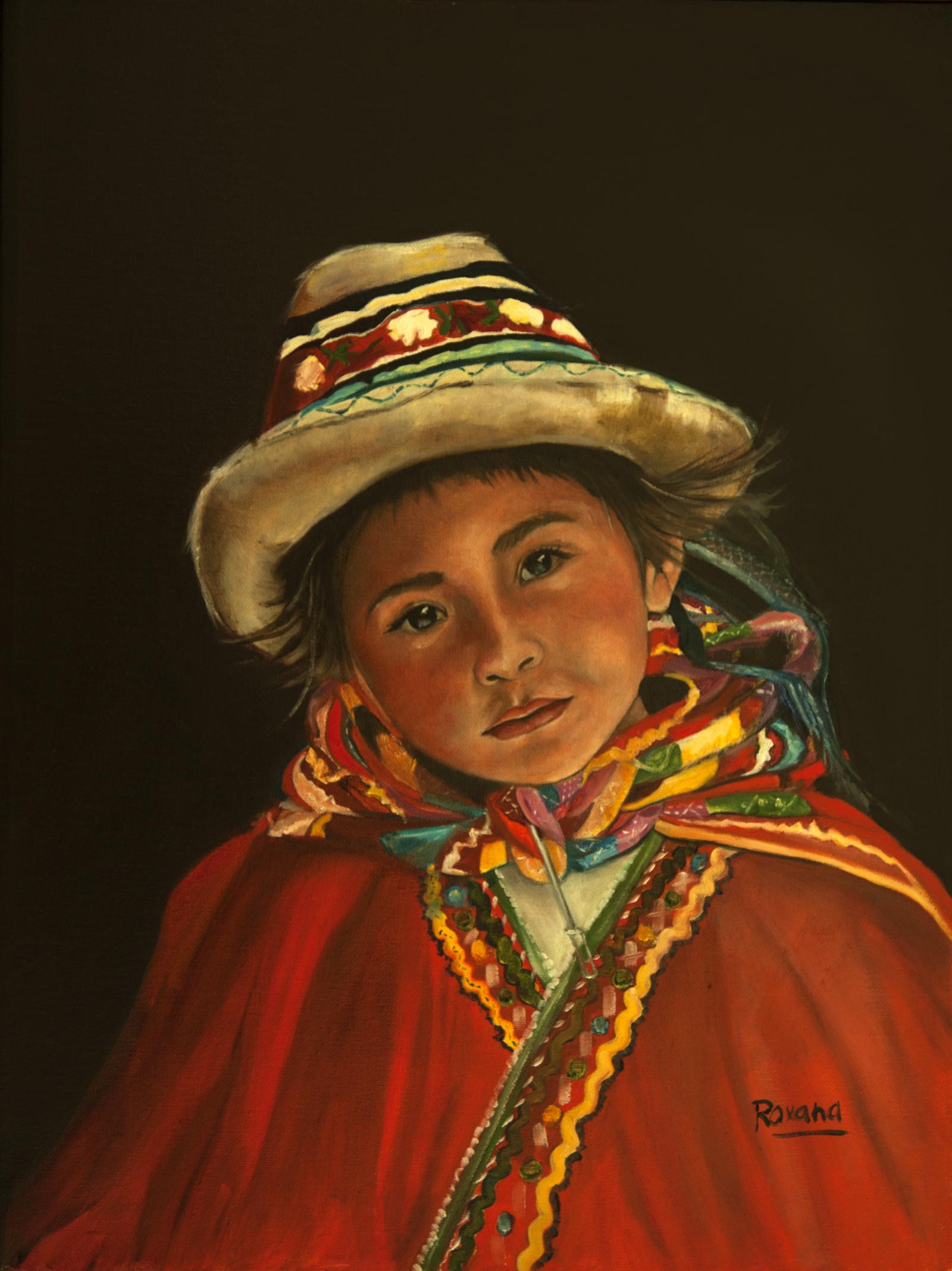 Portrait of a Peruvian mountain boy