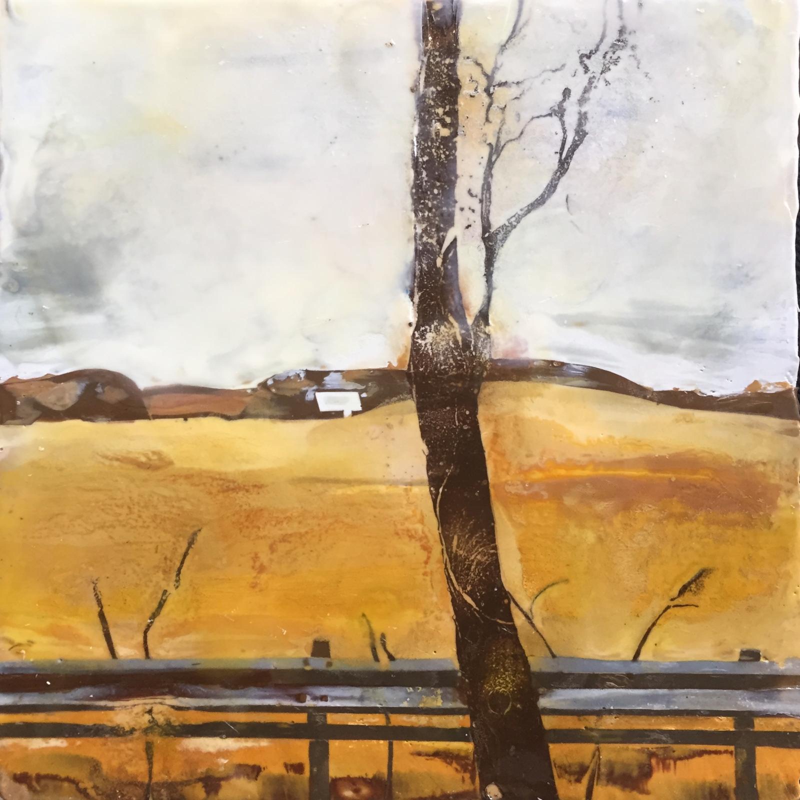 Looking at human tracks and traces in the rural winter landscape