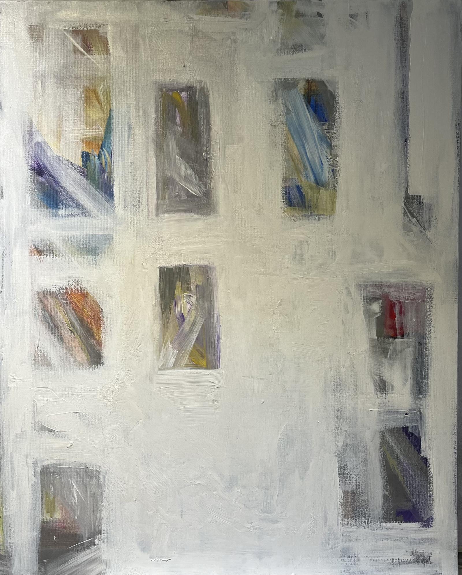 Abstract painting on canvas
