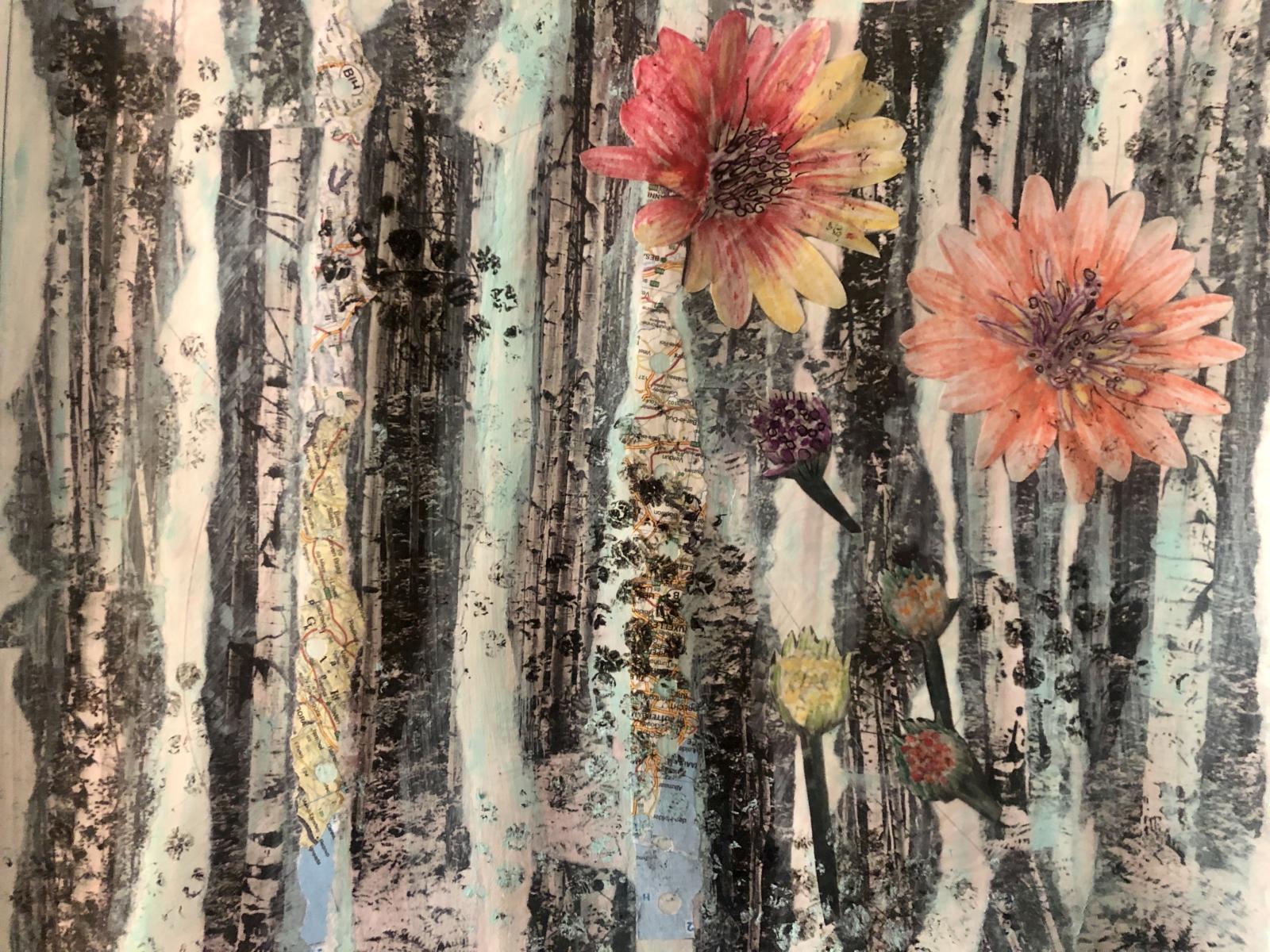 Mixed media collage