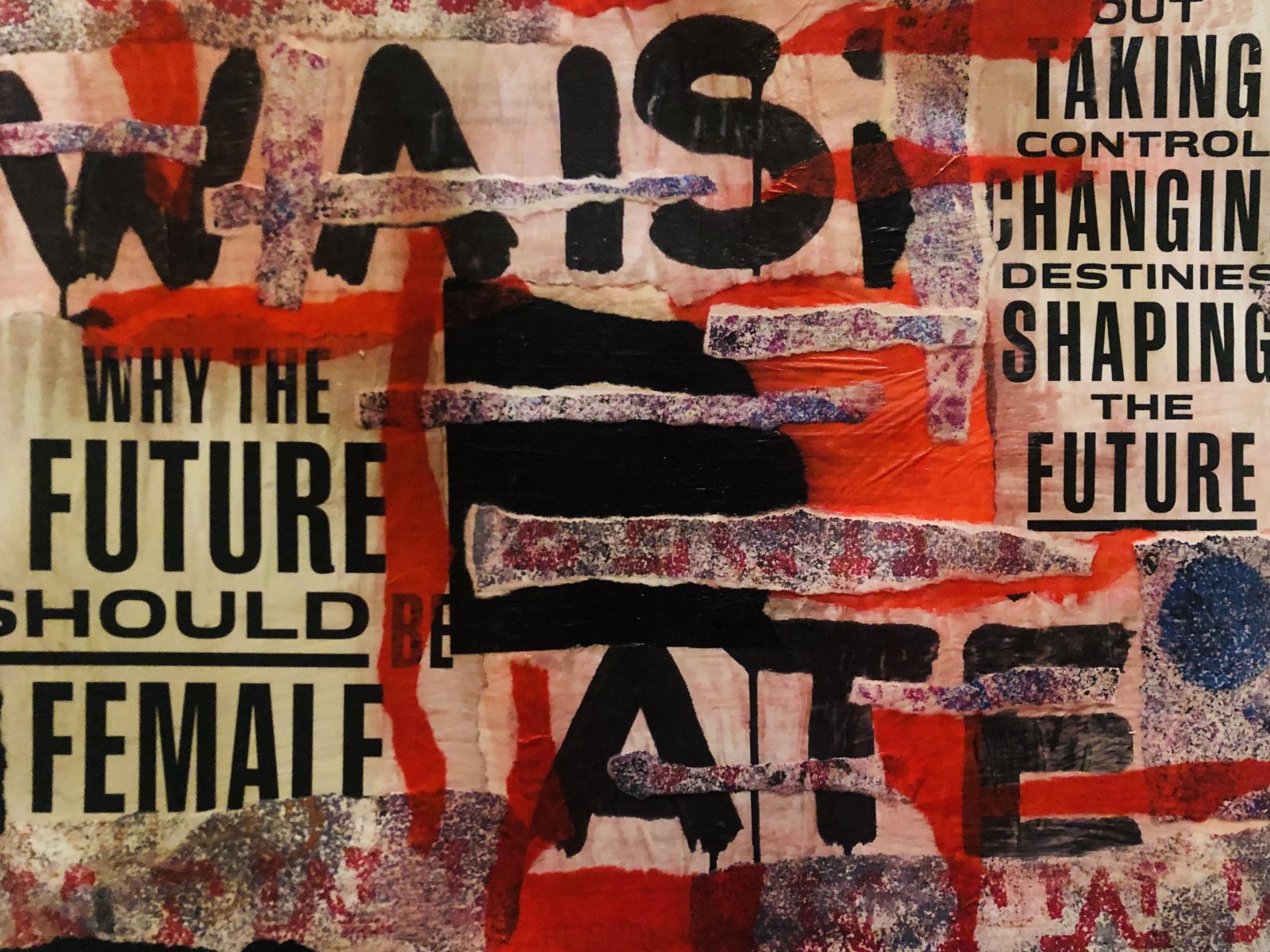 Collage, mixed media