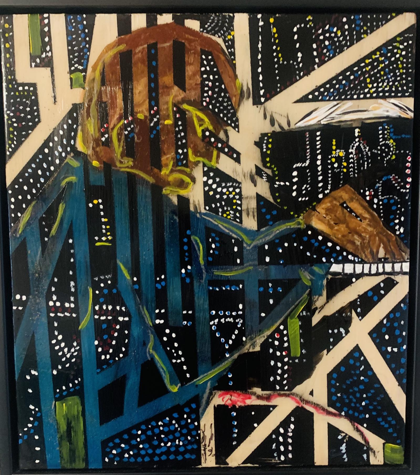 28x36 Acrylic and resin on wooden panel...
Having lived in New York I became a jazz lover on a grand scale. I became a regular at many iconic clubs and stayed late into the New York Night