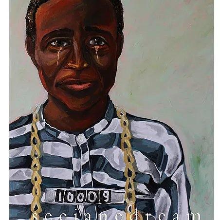 Black chain gang prisoner before death row