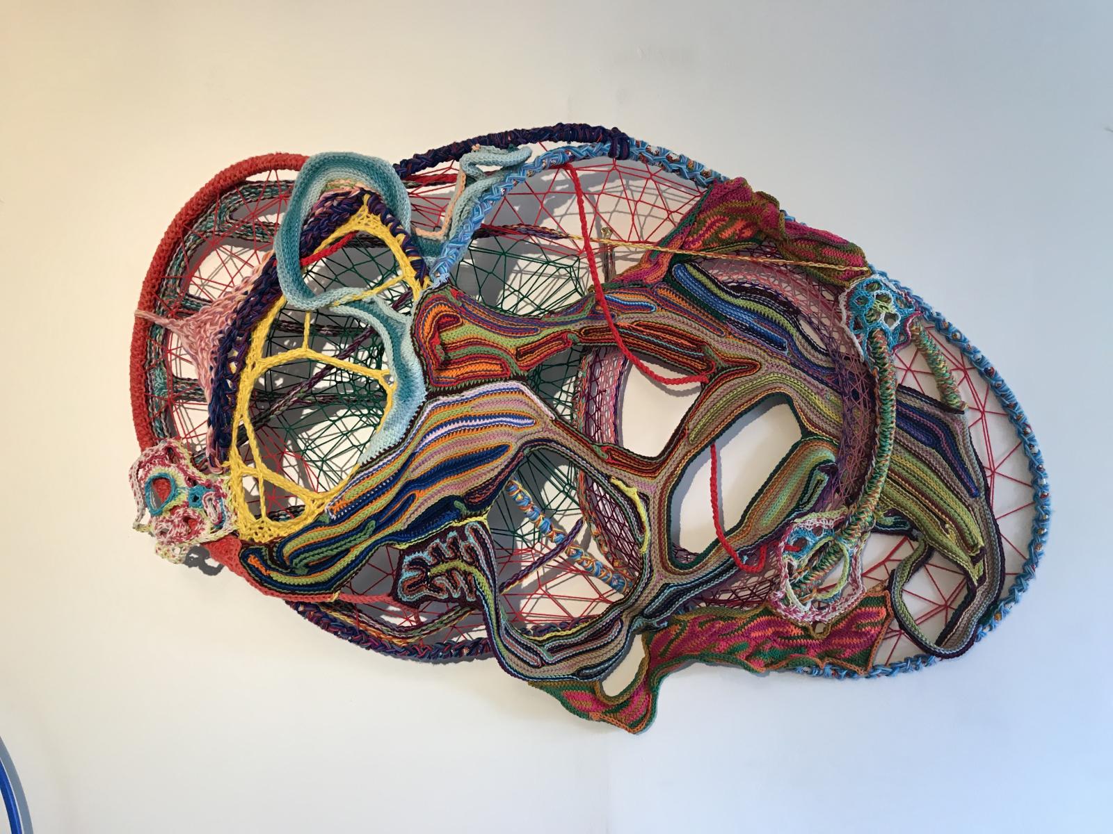 Fiber art wall hanging 