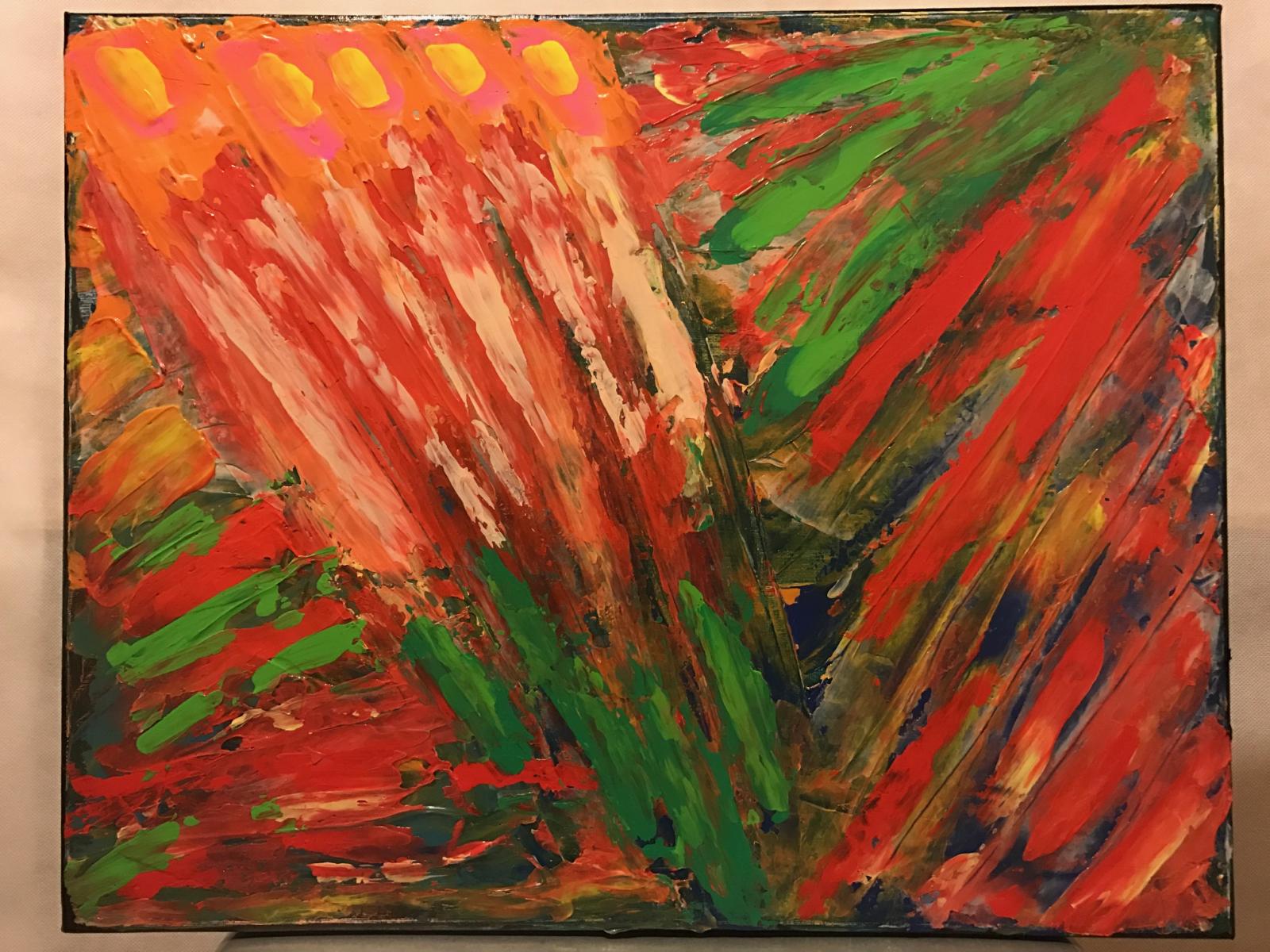Abstract acrylic on canvas
