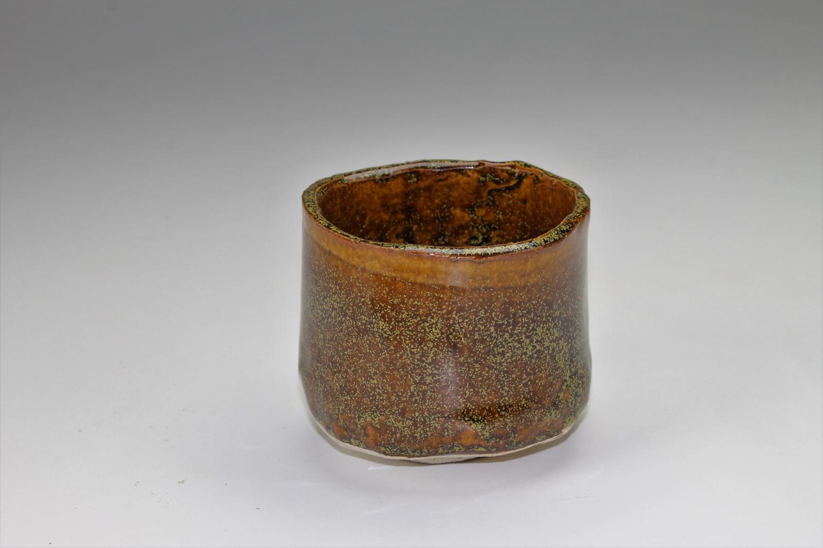 Chawan, ", Stoneware, Alfred University's " Temmoku" glaze, Cone 10.