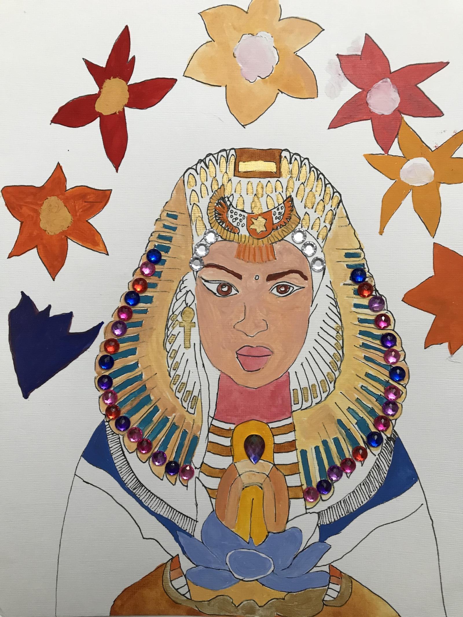 Portrait of Warrior Queen of Ancient Egypt