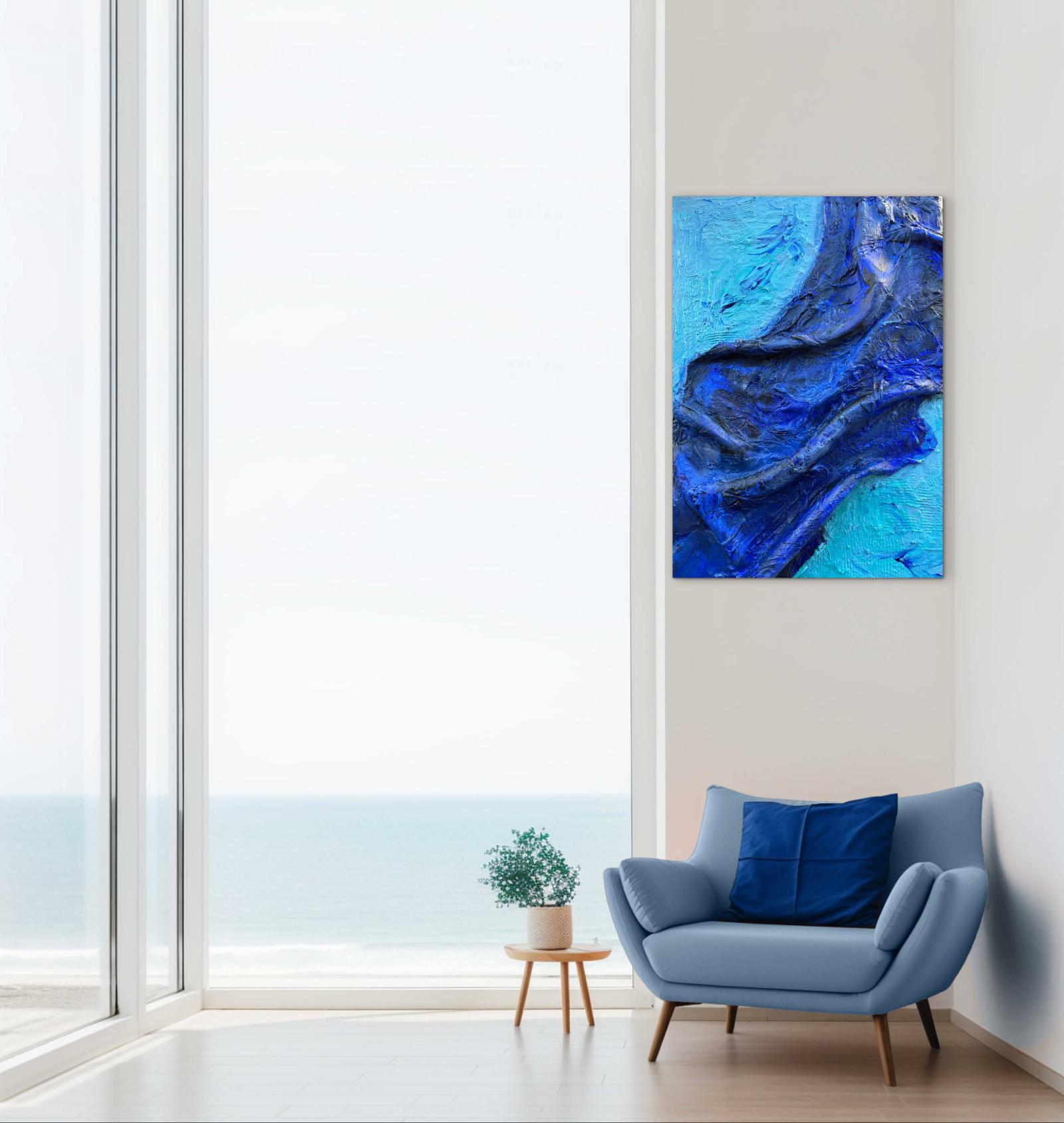 The power of waves rising above the submerging in water is therapeutic, powerful, yet calming. This piece is unique and one of a kind. Brushed with resin, it can be placed in any room in your home. 