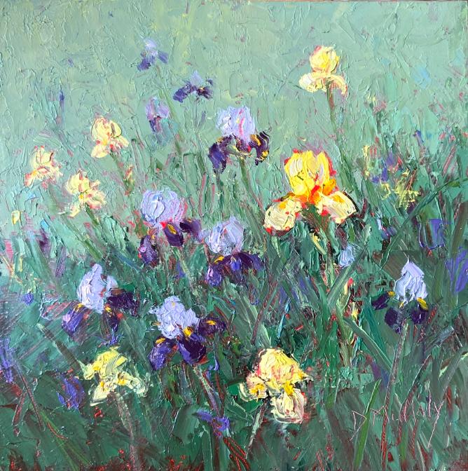 Palette Knife painting on gessoed board