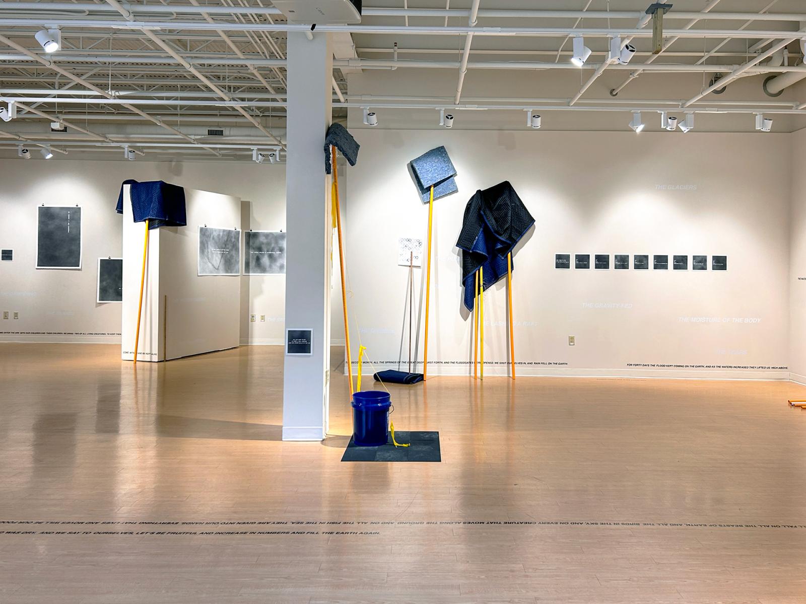 installation view, solo exhibition at Bloomsburg University’s Gallery at Greenly Center, Bloomsburg PA