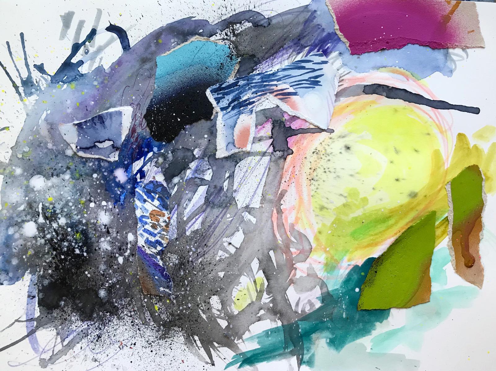 Mixed Media on Paper, 2019, 11 x 14 inches