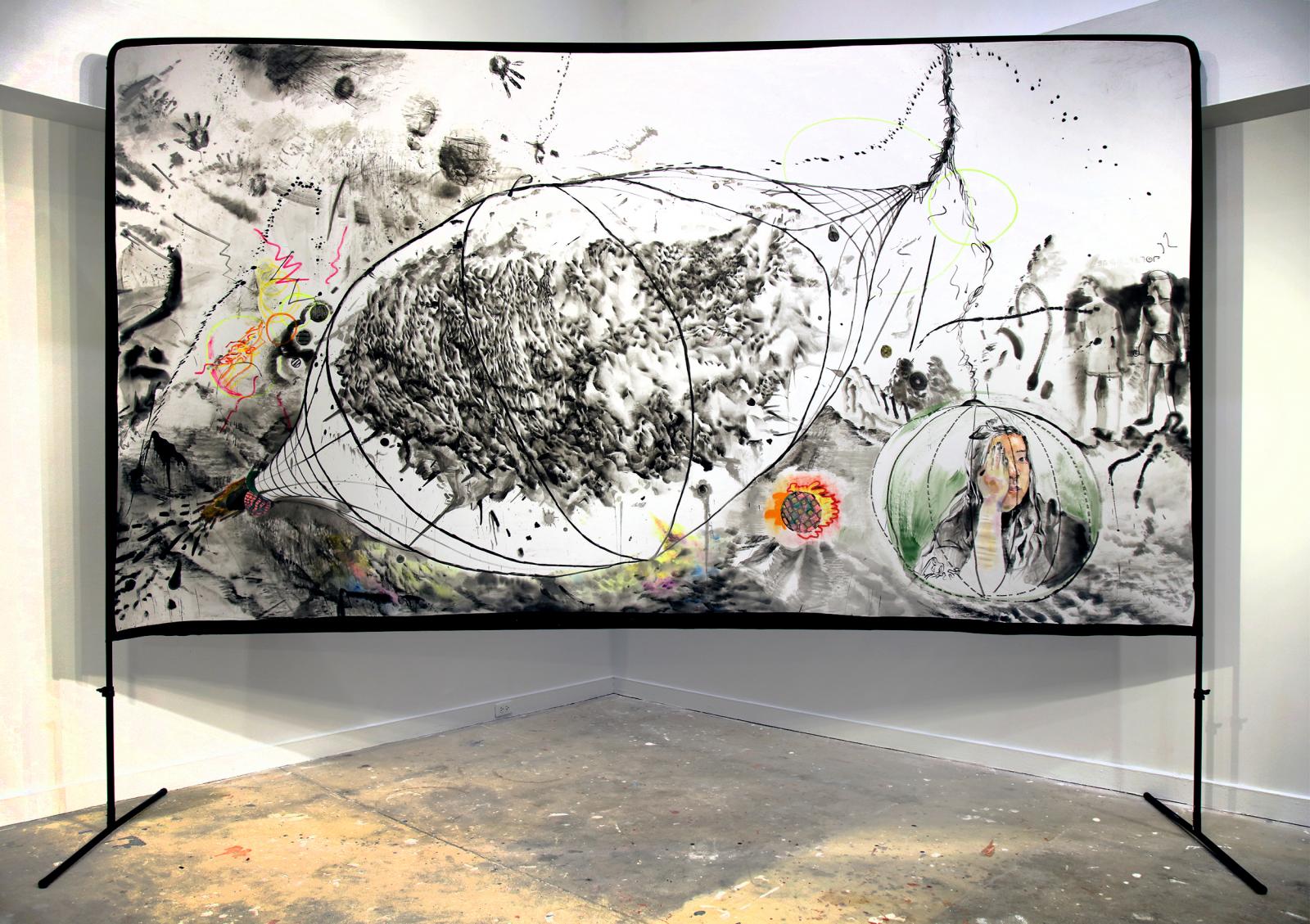 It is coated with a liquid mixture of silicon and mineral spirit. So, it is water proof, which means it can be installed outside for installation.