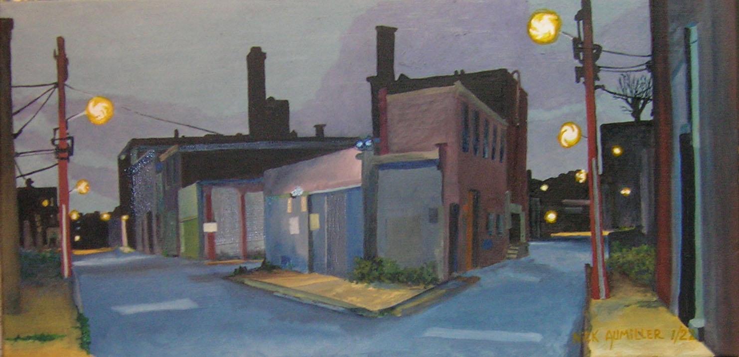 A composite view of the alleys behind the Lithuanian Hall in SOWEBO.